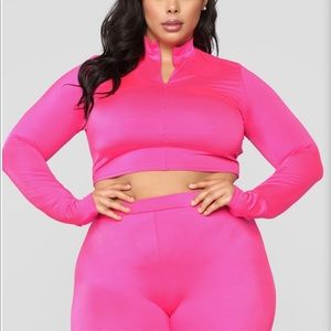 Fashion Nova Hot Pink Short Set